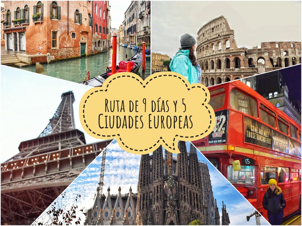 Resumen de nuestra ruta por Europa: 4 países y 5 ciudades en 9 días